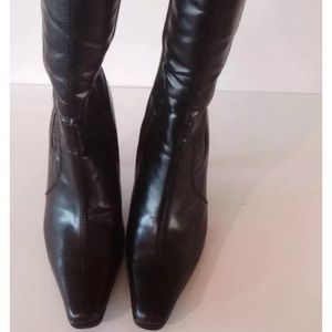 Nadara riding boots black size 8 5" Heel
